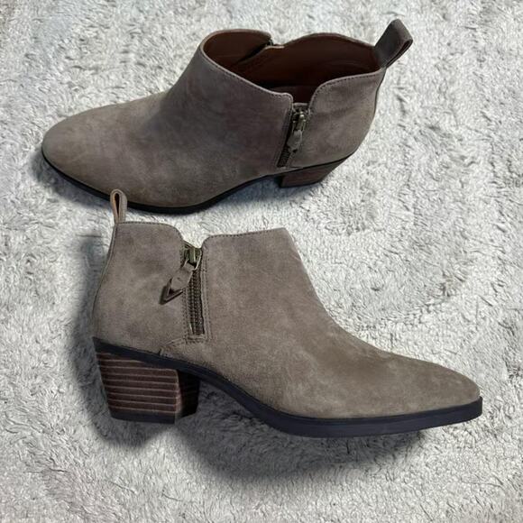 Vionic Cecily Suede Water Proof Ankle Booties - Picture 1 of 8